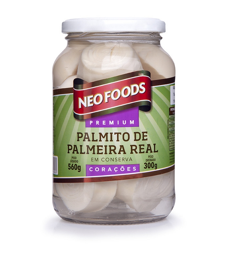 Palmito de Palmeira Real Corações